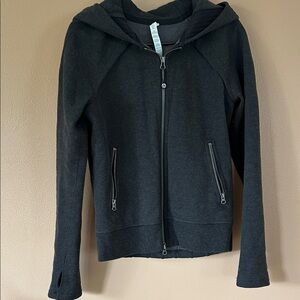 lululemon athletica Charcoal Hooded Jacket
